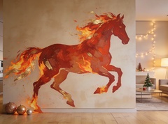 Новый год 2026: как оформить квартиру под тренды Огненной Лошади и сохранить актуальность