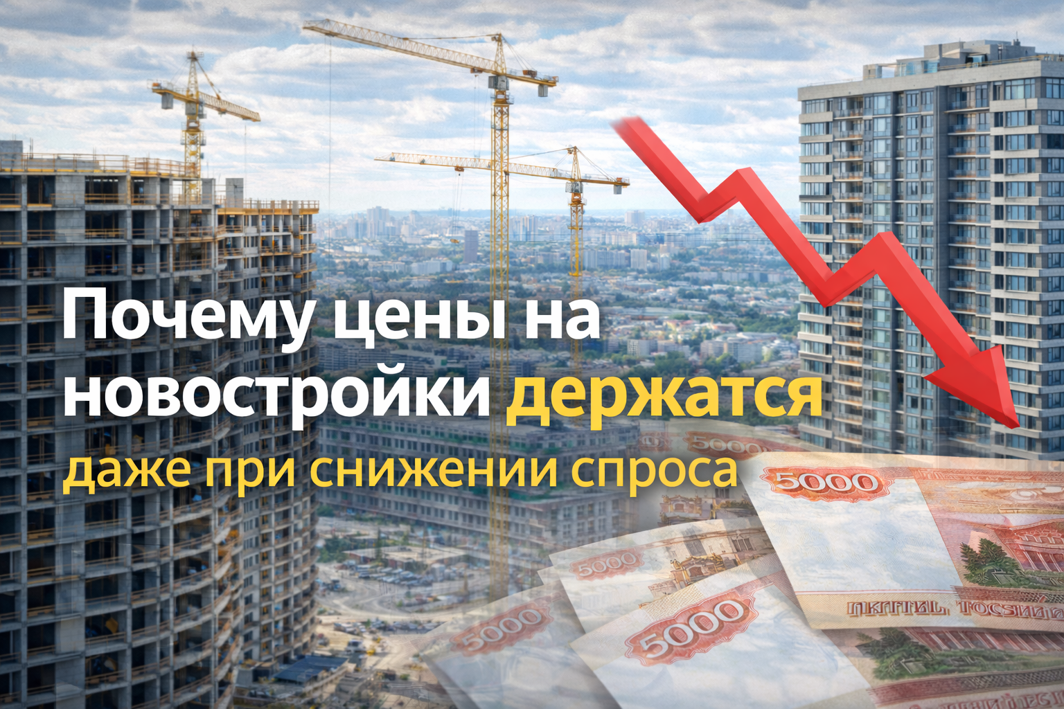 Почему цены на новостройки держатся даже при снижении спроса