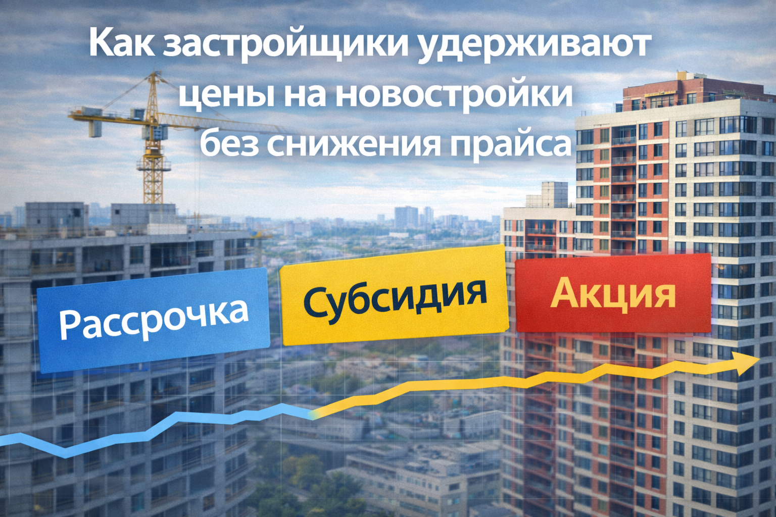 Как застройщики удерживают цены на новостройки без снижения прайса