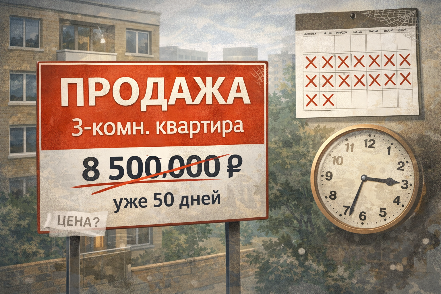 Длительная экспозиция квартиры как признак переоценки