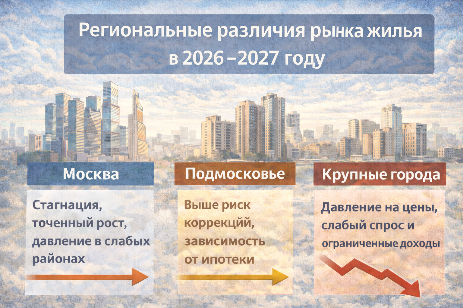 Региональные различия рынка жилья в 2026–2027 году