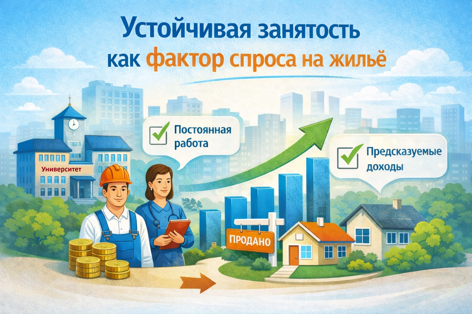 Что такое устойчивая занятость и почему она важнее инвестиций