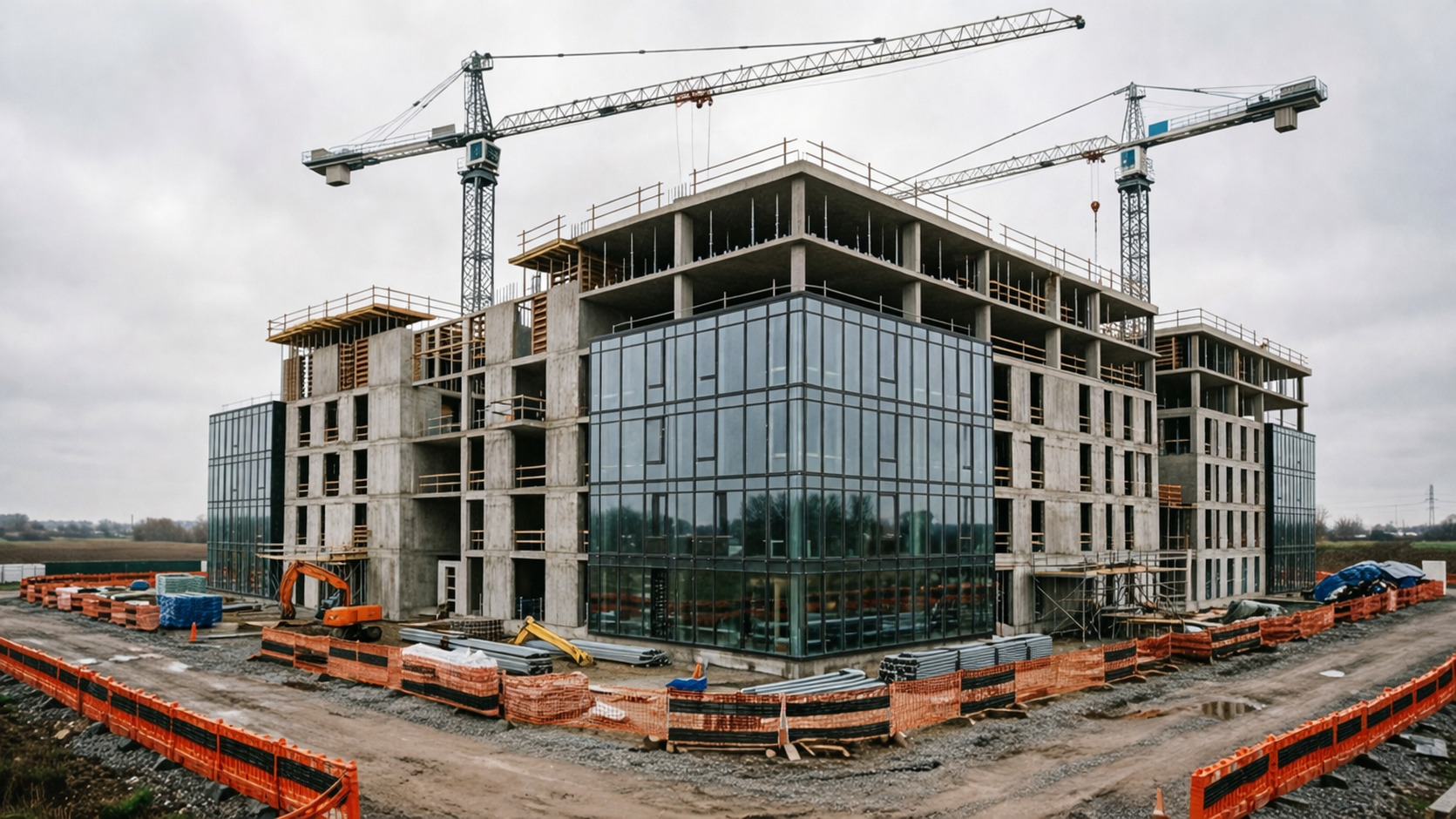 Строящийся жилой дом