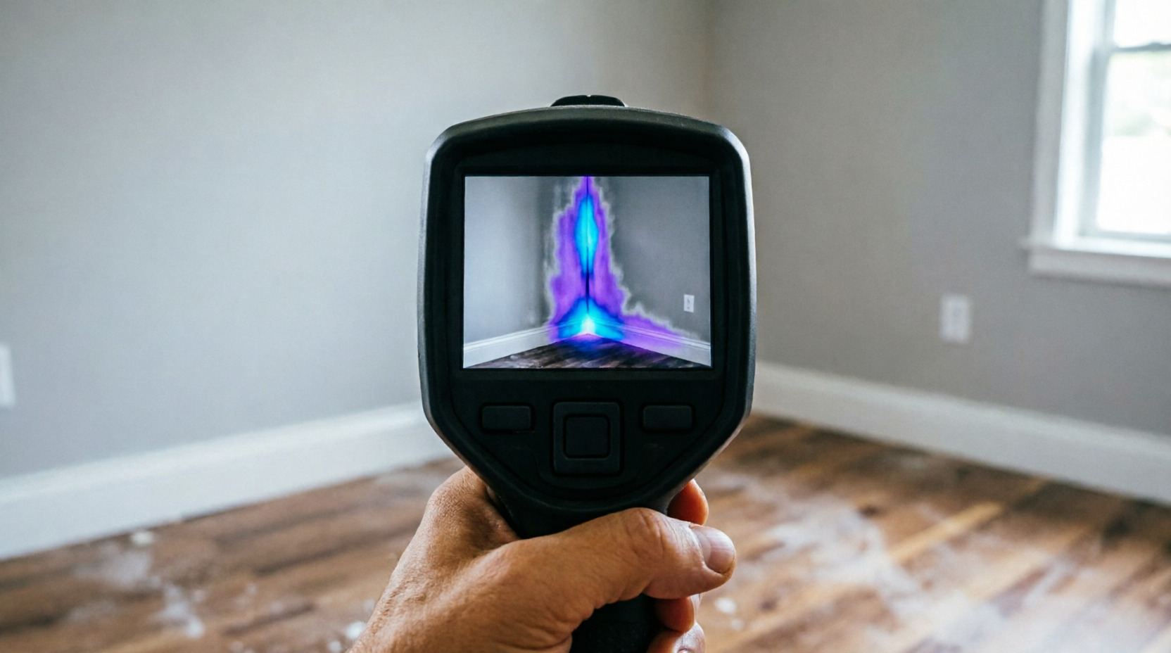 Проверка стен тепловизором