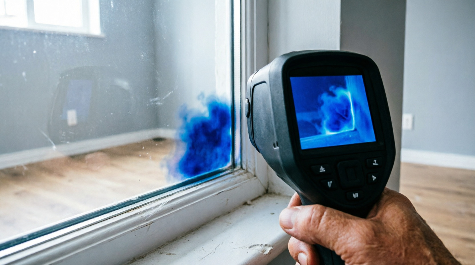 Проверка окон тепловизиром