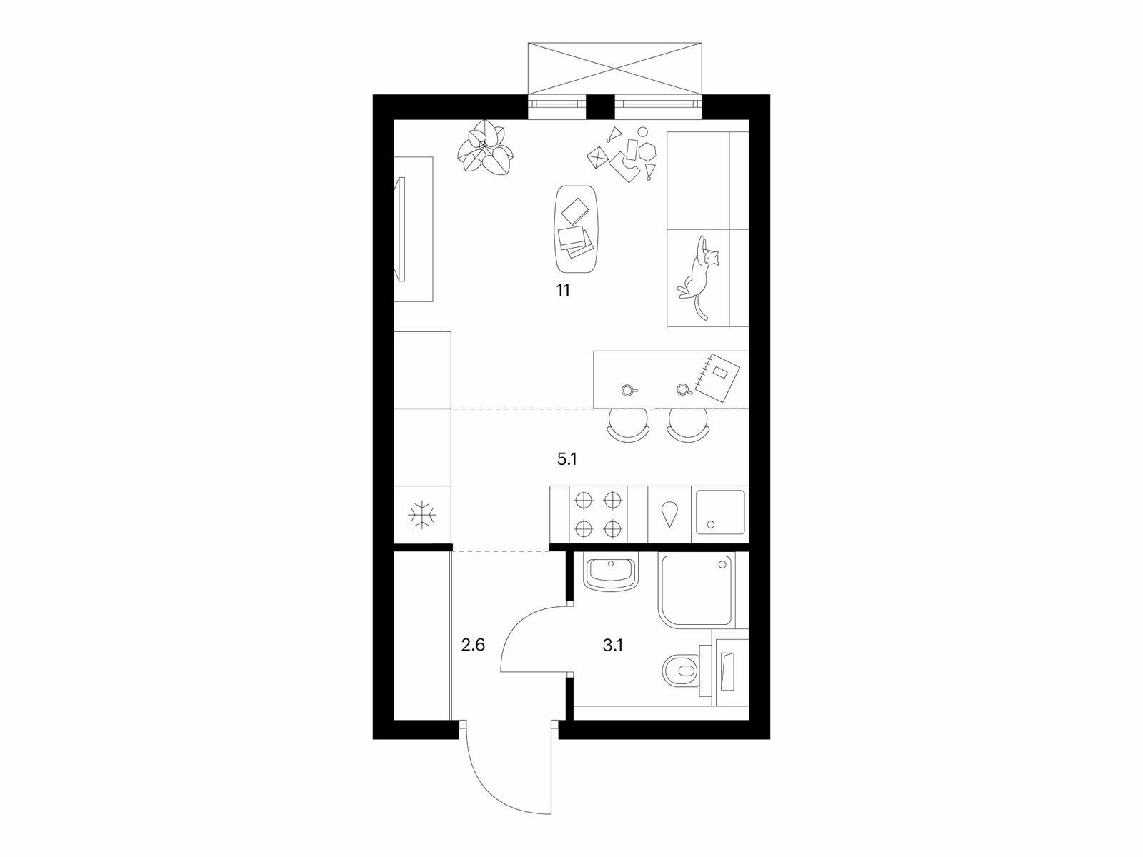 Купить Жилую Квартиру , корпус 20, Площадь: 21.8 кв. м в Москва г,  Московский п, Саларьево д