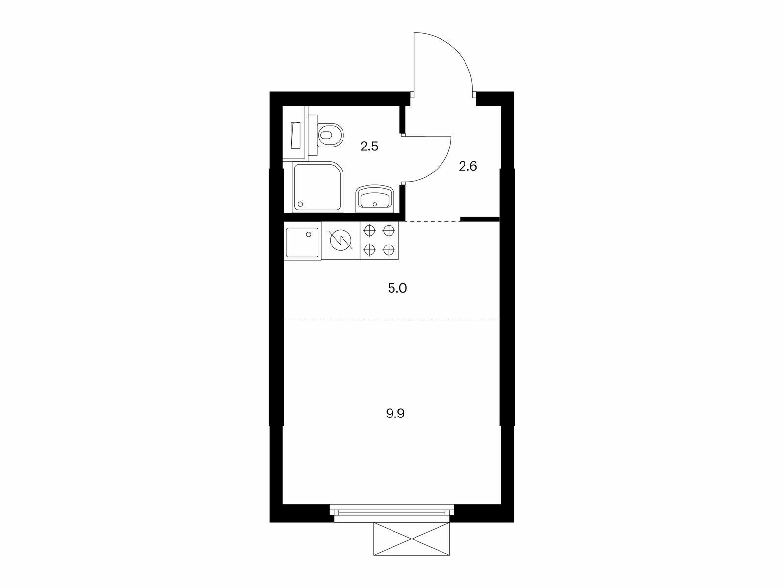 Купить Жилую Квартиру Заповедная ул, дом -, корпус 2.9, Площадь: 20 кв. м в  Московская обл, Красногорск г, Ильинское-Усово п