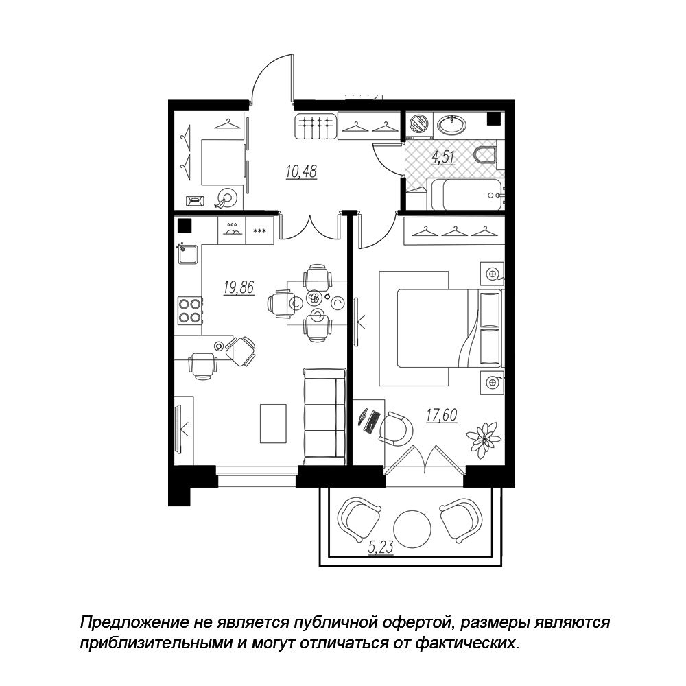 Купить Жилую Квартиру Петровская коса, дом 6, корпус 1, строение 1,  квартира 119, Площадь: 54.7 кв. м в Санкт-Петербург г