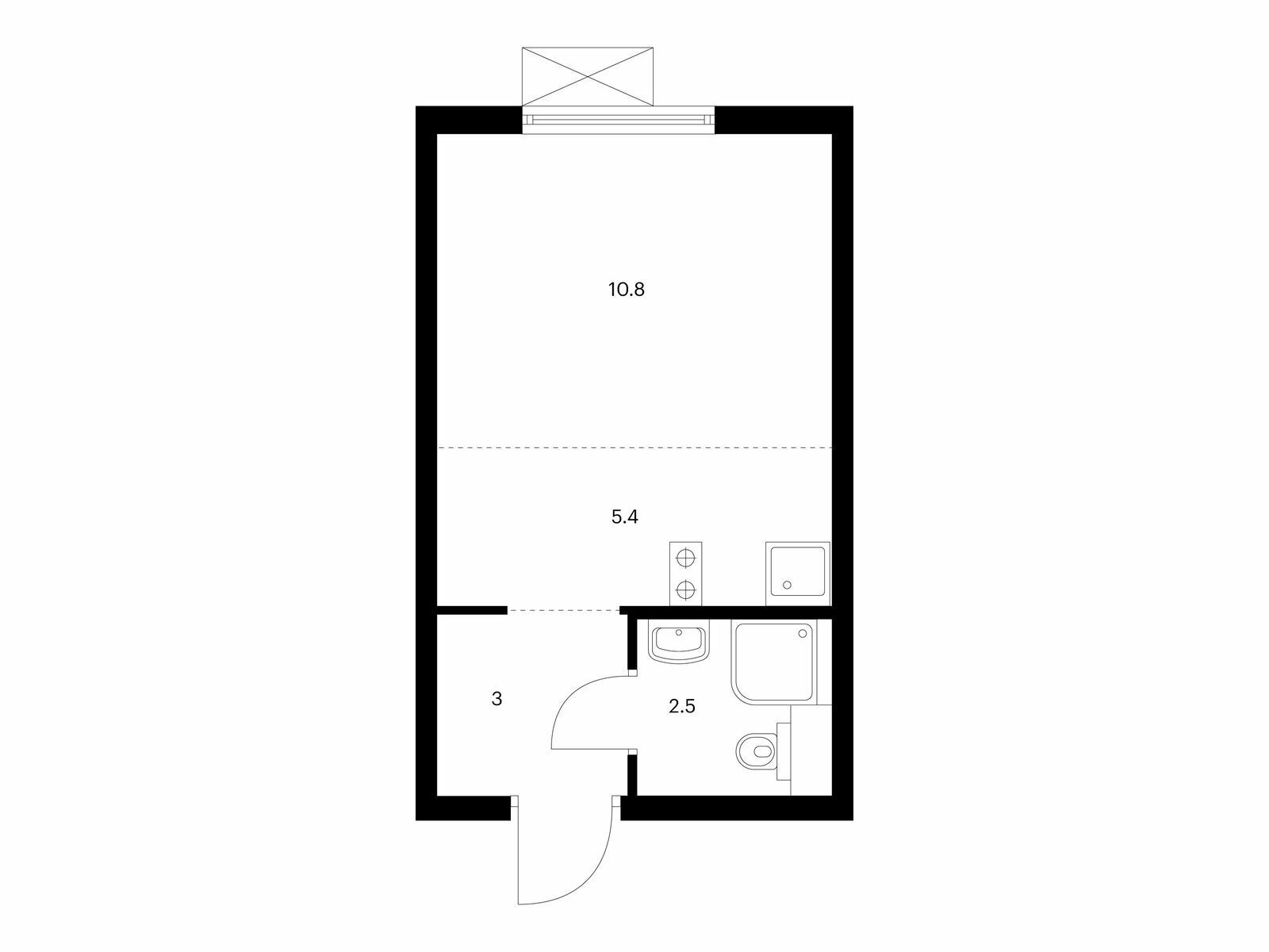 Купить Жилую Квартиру , корпус 2.10, Площадь: 21.70 кв. м в Московская обл,  Красногорск г, Ильинское-Усово п