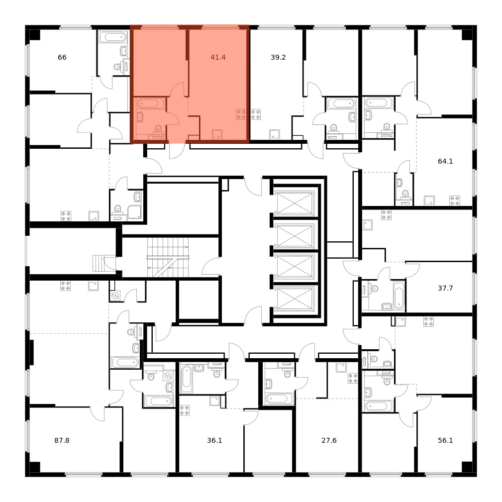 Купить Жилую Квартиру Барклая ул, дом 6т, корпус 6, Площадь: 41.4 кв. м в  Москва г