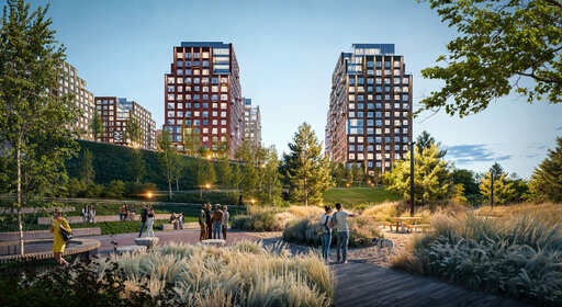 ЖК Бунинская набережная от ПИК Изображение опубликовано в информационных целях. Предоставлено  ПИК  https://www.pik.ru/bnab