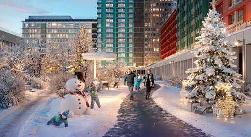 Яркий квартал Инджой от Талан Изображение опубликовано в информационных целях. Предоставлено  Талан  https://talan.ru