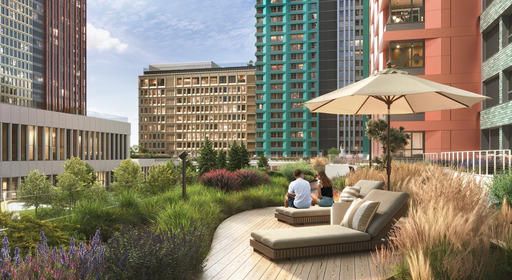 Яркий квартал Инджой от Талан Изображение опубликовано в информационных целях. Предоставлено  Талан  https://talan.ru