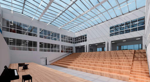 В Петербурге откроется первый лицей с залом-атриумом и архитектурой как в университете 