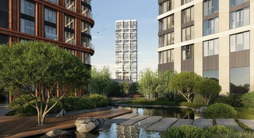 Дом с динамичным фасадом из натурального камня построят в центре Москвы 