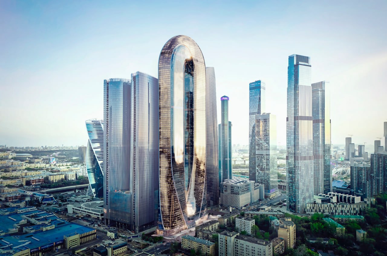 90-этажную башню в Москве-Сити оформят самым масштабным сплошным витражным остеклением