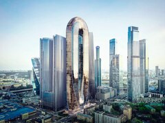 90-этажную башню в Москве-Сити оформят самым масштабным сплошным витражным остеклением