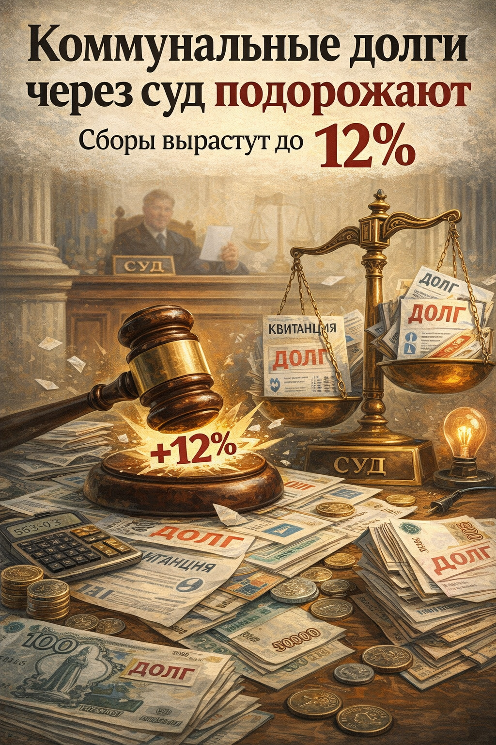 Взыскание коммунальных долгов через суд станет дороже: что изменилось