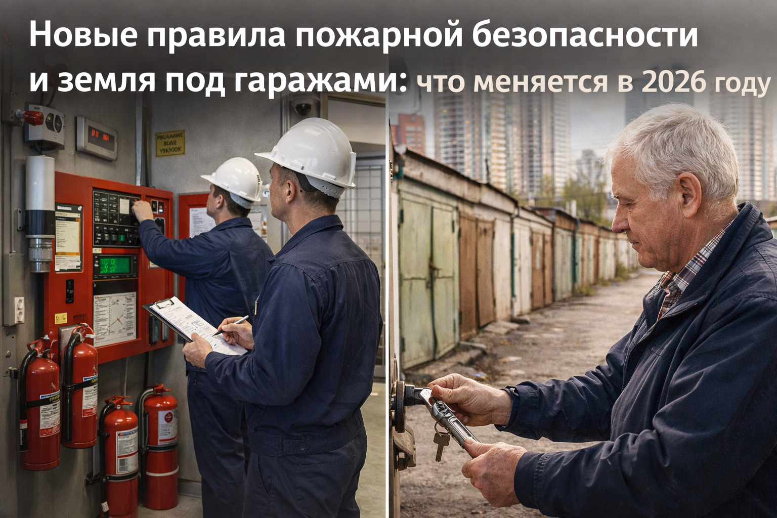Новые правила пожарной безопасности и земля под гаражами: что меняется в 2026 году
