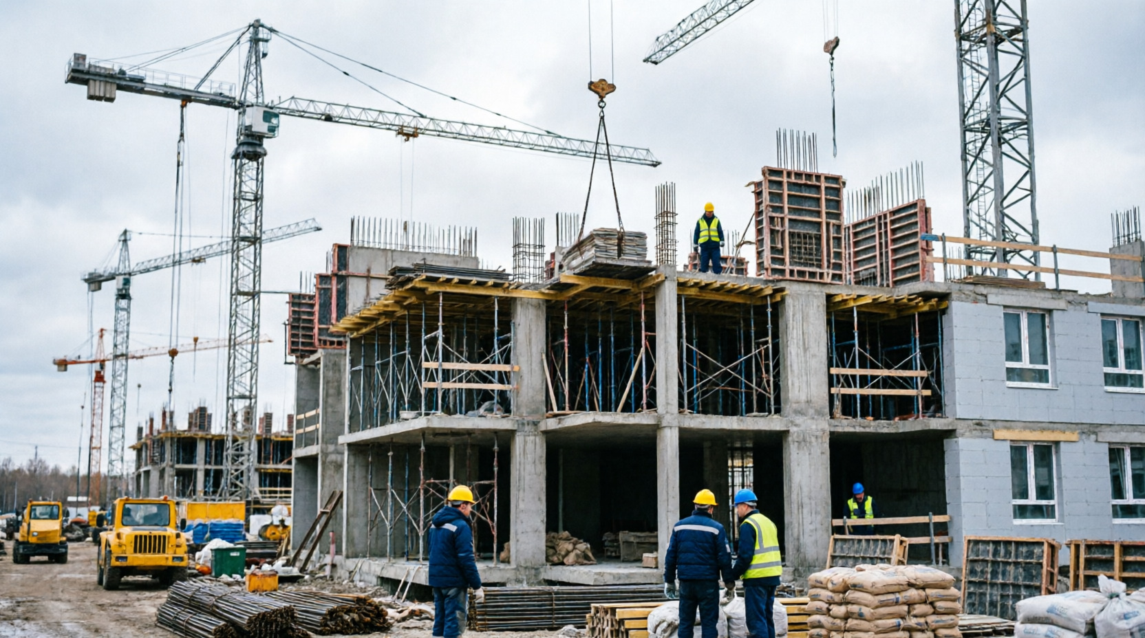 Строящийся жилой дом